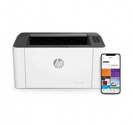 HP Black & White Print 107w Single Function Laser Printer